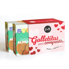 FRUTY Pack X2  Galletas de Almendra sin azúcar añadido y sin gluten 200 gr