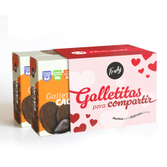 FRUTY Pack X2 Galletas de Cacao sin azúcar añadido y sin gluten 200 gr