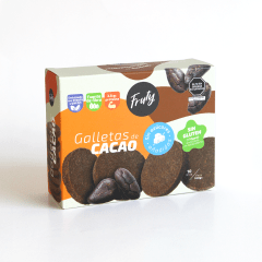 FRUTY Galletas de Cacao sin azúcar y sin gluten 100g