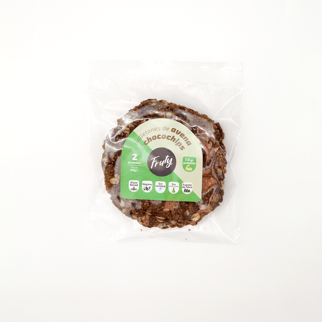FRUTY Galletones de Avena Chocochips 90g x 2 und1