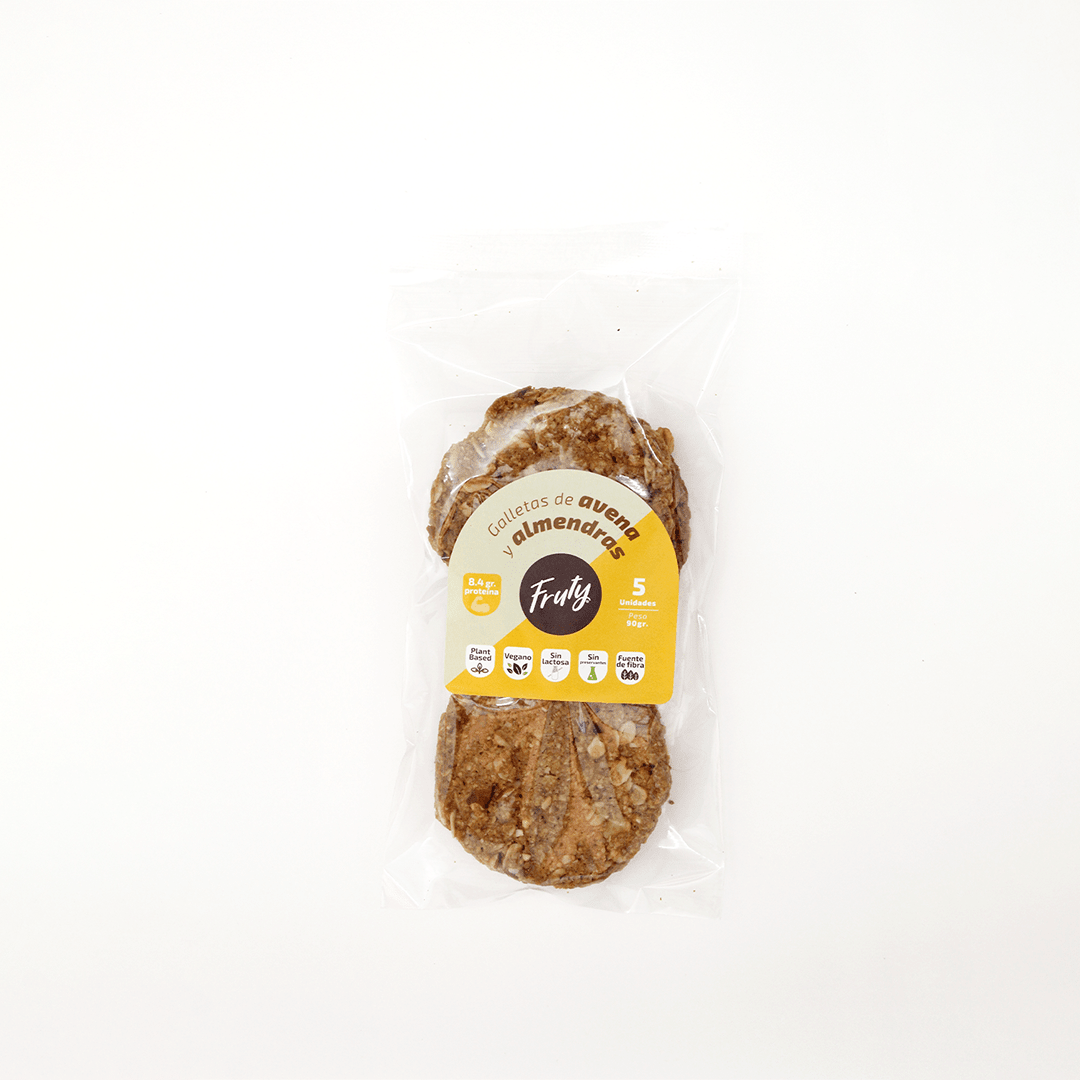FRUTY Galletitas de Avena y Almendras 90g x 5 und1