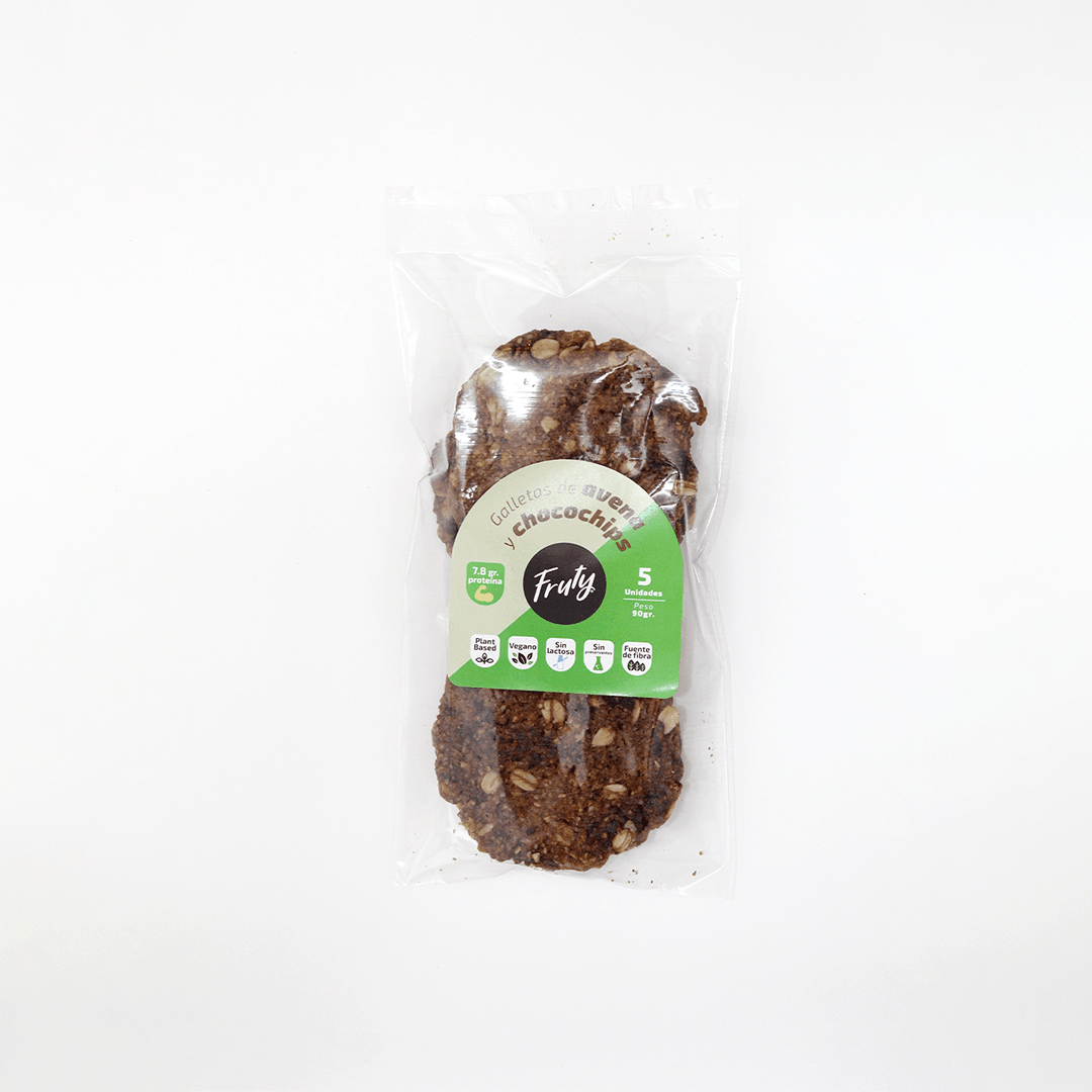 FRUTY Galletitas de Avena y Chocochips 90g x 5 und1