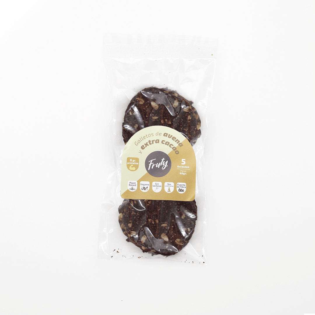FRUTY Galletitas de Avena Extra Cacao 90g x 5 und1