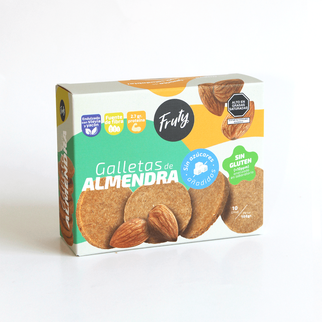 FRUTY Galletas de Almendra sin azúcar y sin gluten 100g1