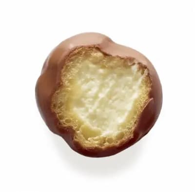 Profiterol Bañado Chocolate y Trocitos de Avellana y Relleno de Crema1