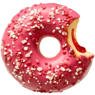 Donut Berry White1