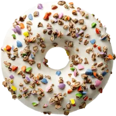 Donut Crushed Candy White