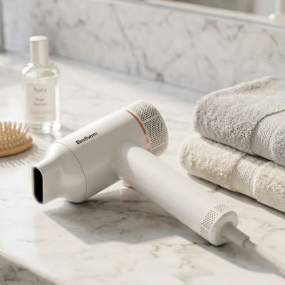 Secador de pelo Silencioso con Tecnología Digital Avanzada FG3 blanco10