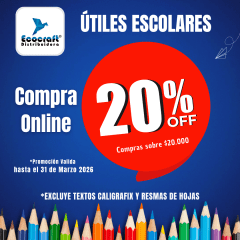 Temporada Escolar 2026: ¡Ahorra un 20% y cotiza por WhatsApp en Ecocraft!