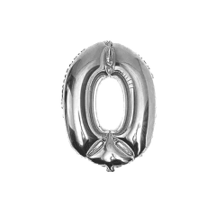 Globo Metalico 32 81Cm Aprox Plateado