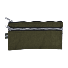 Estuche Escolar doble cierre verde