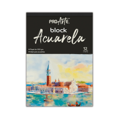 Block Acuarela 12 Hojas 21x29.2Cm