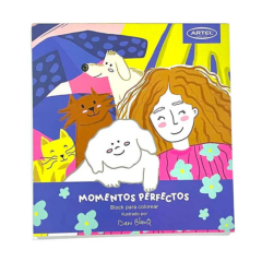 Libro para Colorear 250Gr 22x22Cm Momentos Perfectos