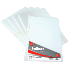 Set 10 Funda Transparente Oficio Fultons