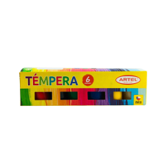 Tempera 06 Colores Surtidos 15ml Artel