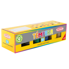 Tempera 12 Colores Surtido 15Ml Artel