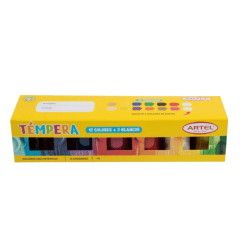 Tempera 12+2 Blancos Artel