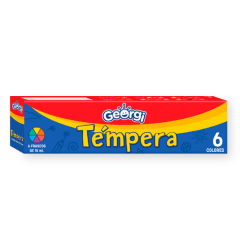 Tempera 06 Colores Surtidos 15Ml Georgi