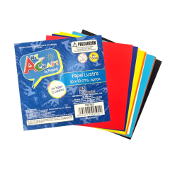 Papel Lustre 10x10 Fajo 24Hj Art&Craft