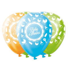 Globo Nro12 Baby Shower 25Un