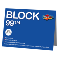 Block Dibujo 1/4 gigante Nro 99 140Grs 20HJ Proarte