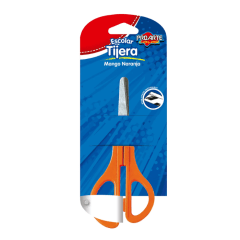 Tijera Escolar Mango Naranjo Proarte