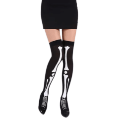 Panty Negro Esqueleto Feco