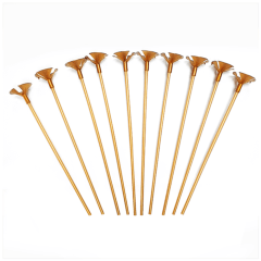 Varilla 10 Unidades Portaglobo Dorado 40Cm
