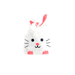 Set 12 Bolsa Conejo Rosado 11X18