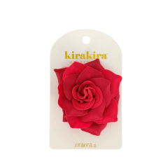 Pinche Rosa Gamuza 7.5Cm Rojo Fiestas Patrias