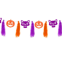 Guirnalda Hallooween Gato Calabaza 2.5mt Feco