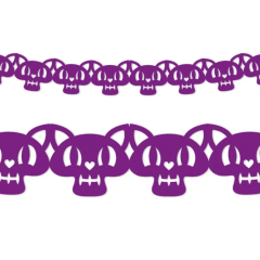 Guirnalda Halloween Gato Morado 2Mt Feco