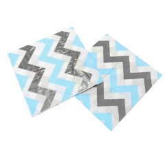 Servilleta 12Un Plateado Celeste 33X33