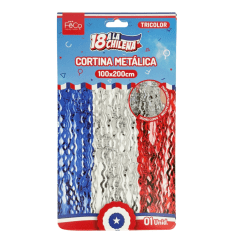 Cortina Metalica Tricolor 2x1mt Feco