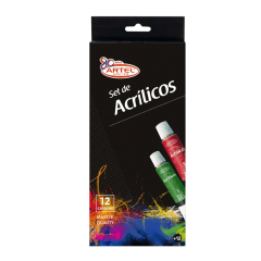 Set Pintura Acrilica 12Un 12Ml Artel
