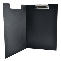 Anotador Con Apretador Oficio Simple Vinilico Negro