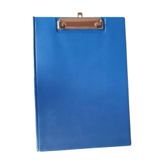 Anotador Doble Carpeta Oficio Vinilico Azul