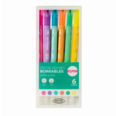 06Un Destacador Borrable Pastel Artel