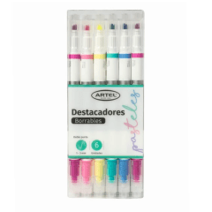 Set 06Un Destacador Borrables Pastel Artel