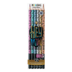 Estuche 06 Lapices Colores Metalizados Premium Mooving
