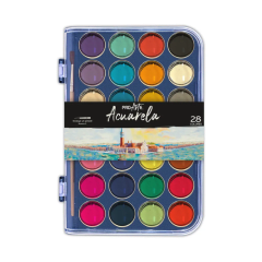 Acuarela En Pastilla 28 Colores