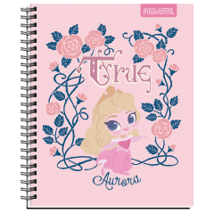 Cuaderno Universitario 7Mm 100Hj Tapa Dura Princesa Kawaii
