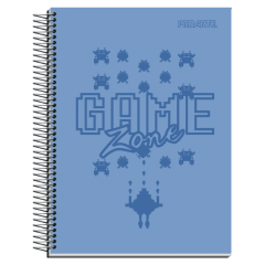 Cuaderno Cuarta 17x21Cm 7Mm 150Hj Gamers