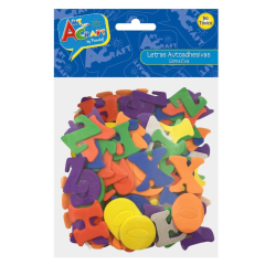 Stickers Letras Autoadhesivas Goma Eva 56Pcs