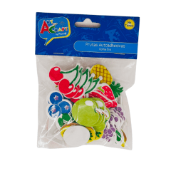 Stickers Figura Frutas Autoadhesivas Goma Eva 50Pcs