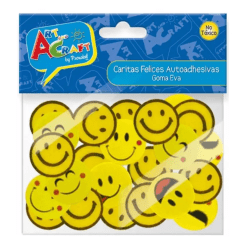 Stickers Caritas Felices Goma Eva Autoadhesivas 54Un Aprox