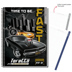 Cuaderno triple carta mat 7mm 120hj  Rapido & Furioso Rhein