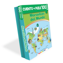 Cuento +Puzzle 100Pzs Maravillas del Mundo Mundicrom