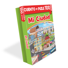 Cuento + Puzzle 100Pzs Mi Ciudad Mundicrom