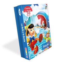 Cuento + Puzzle 30Pza Pinocho Mundicrom